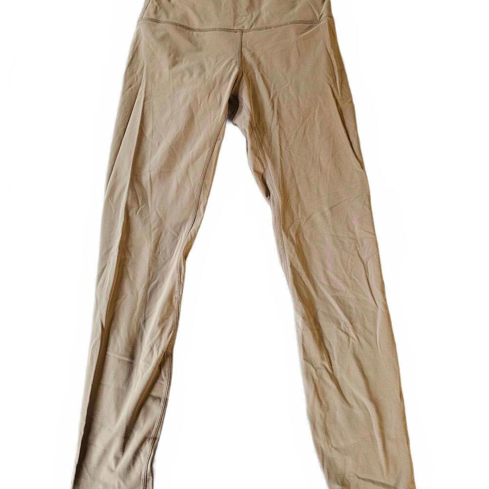 Beige Leggings with High Waist